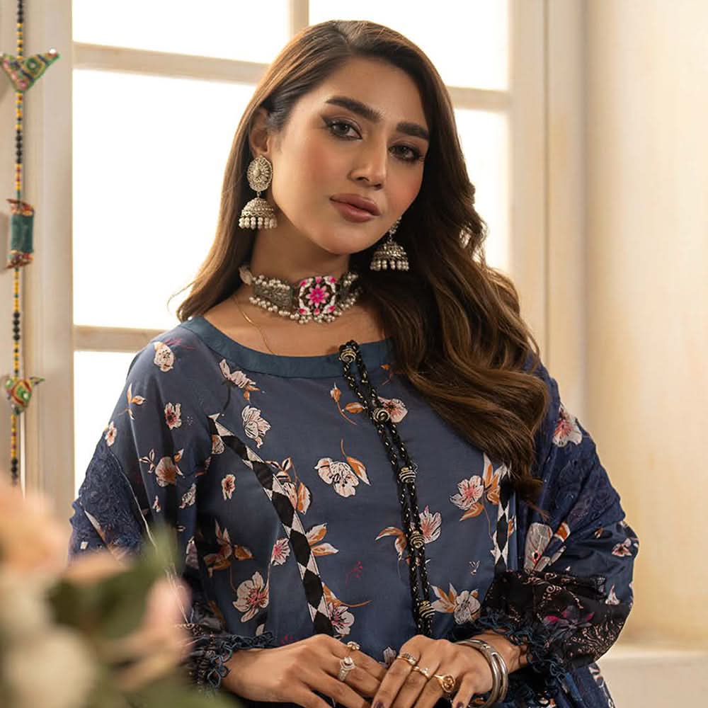 Al Zohaib Sun Shine Chikankari Lawn Printed Suit 3Pcs Unstitched Suit - 8, Women, 3Pcs Shalwar Suit, Al-Zohaib Textiles, Chase Value
