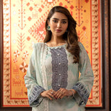 Al Zohaib Sun Shine Chikankari Lawn Printed Suit 3Pcs Unstitched Suit - 9, Women, 3Pcs Shalwar Suit, Al-Zohaib Textiles, Chase Value