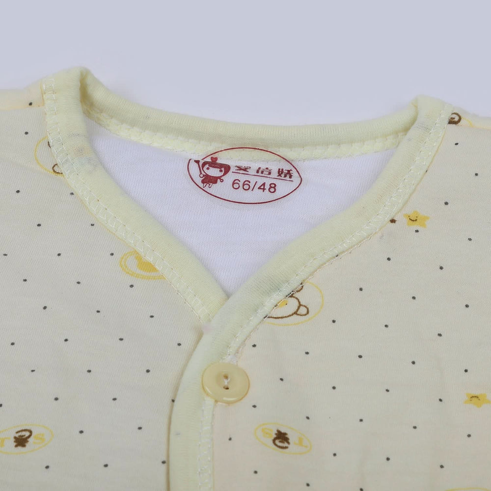 Newborn Girls Full Sleeves Suit - Lemon, Newborn Girls Sets & Suits, Chase Value, Chase Value