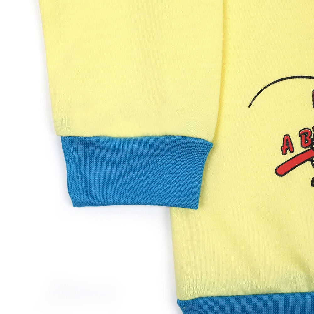Boys Full Sleeves Round Neck T-Shirt - Lemon, Boys T-Shirts, Chase Value, Chase Value