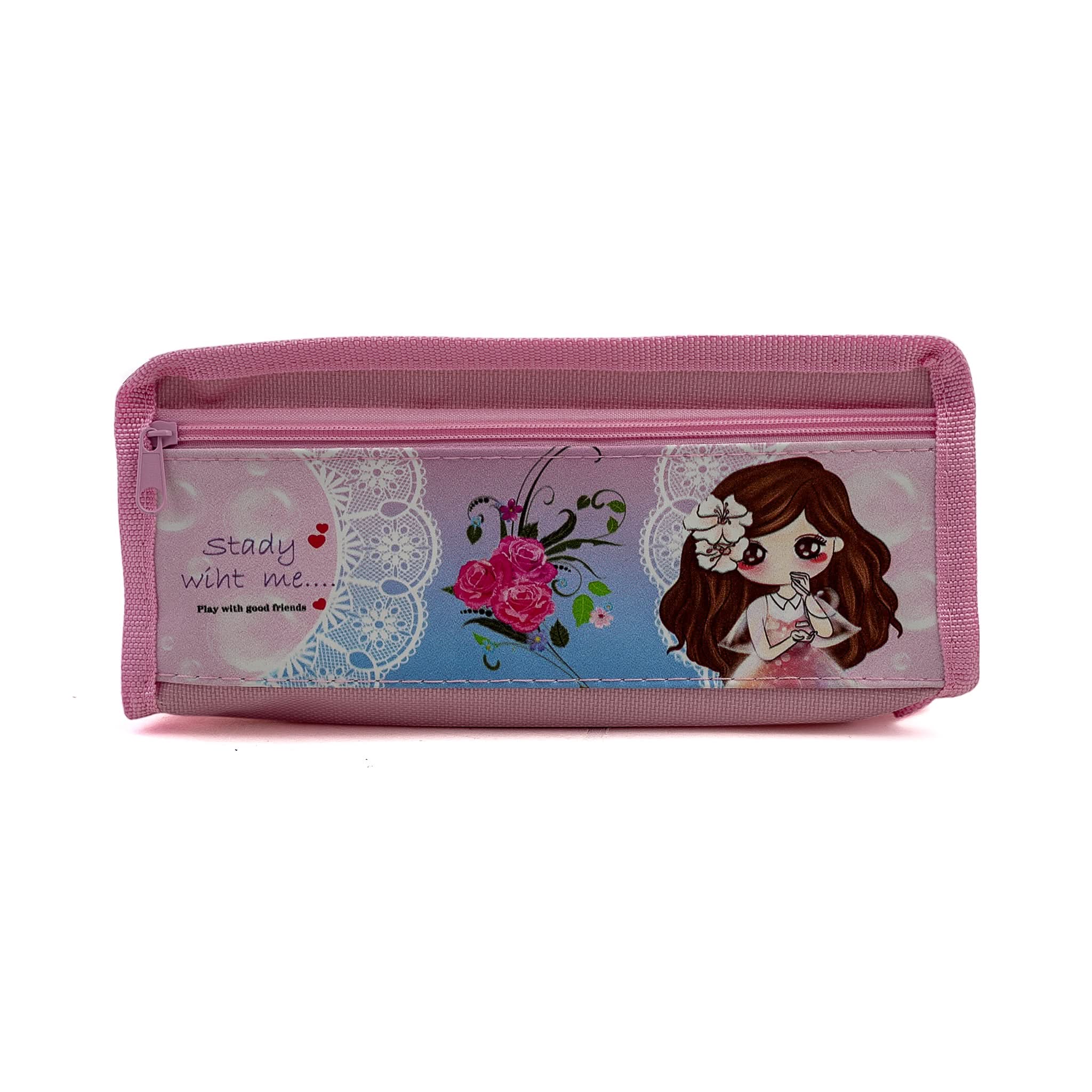 Pencil Pouch - Light Pink, Stationery Pouch & Box, Chase Value, Chase Value