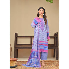 Amaya Lawn Printed Embroidered Unstiched 3Pcs Suit - 7, Women, 3Pcs Shalwar Suit, Zesh Textile, Chase Value