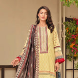 Amaya Lawn Printed Embroidered Unstiched 3Pcs Suit - 6, Women, 3Pcs Shalwar Suit, Zesh Textile, Chase Value