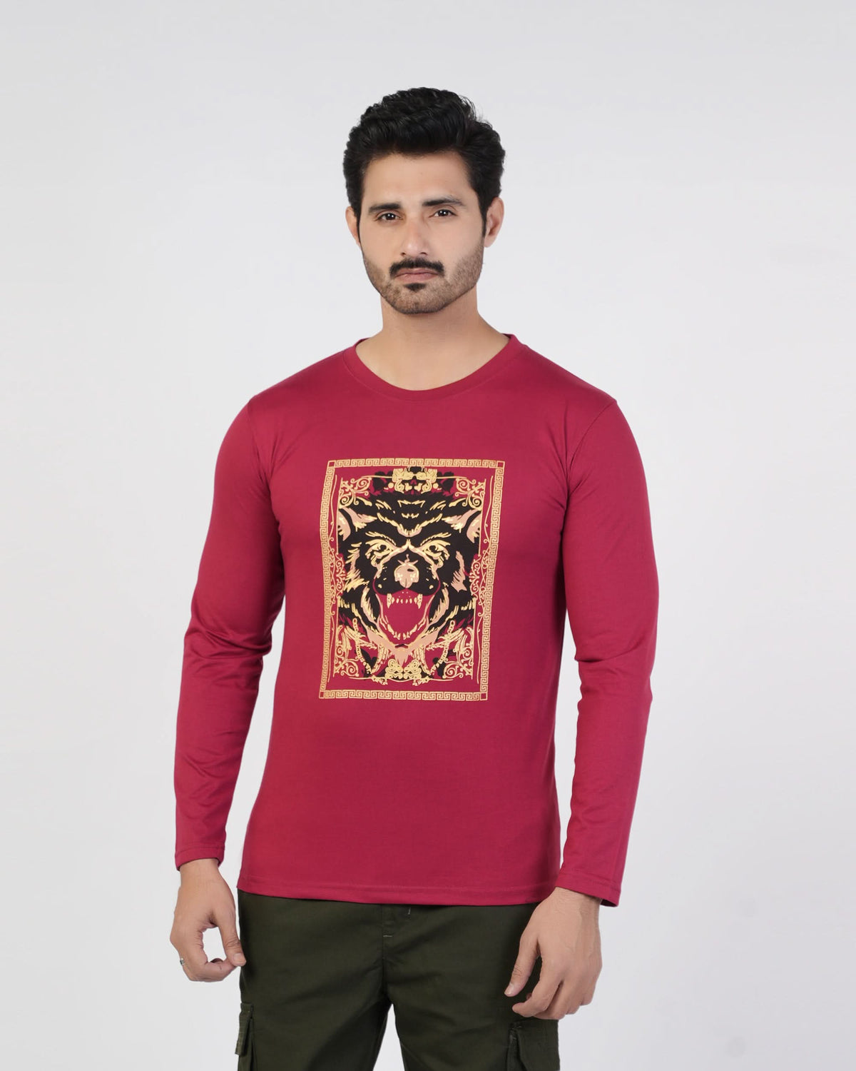 Men’s Printed Full Sleeves T-Shirt, Men's T-Shirts & Polos, Chase Value, Chase Value