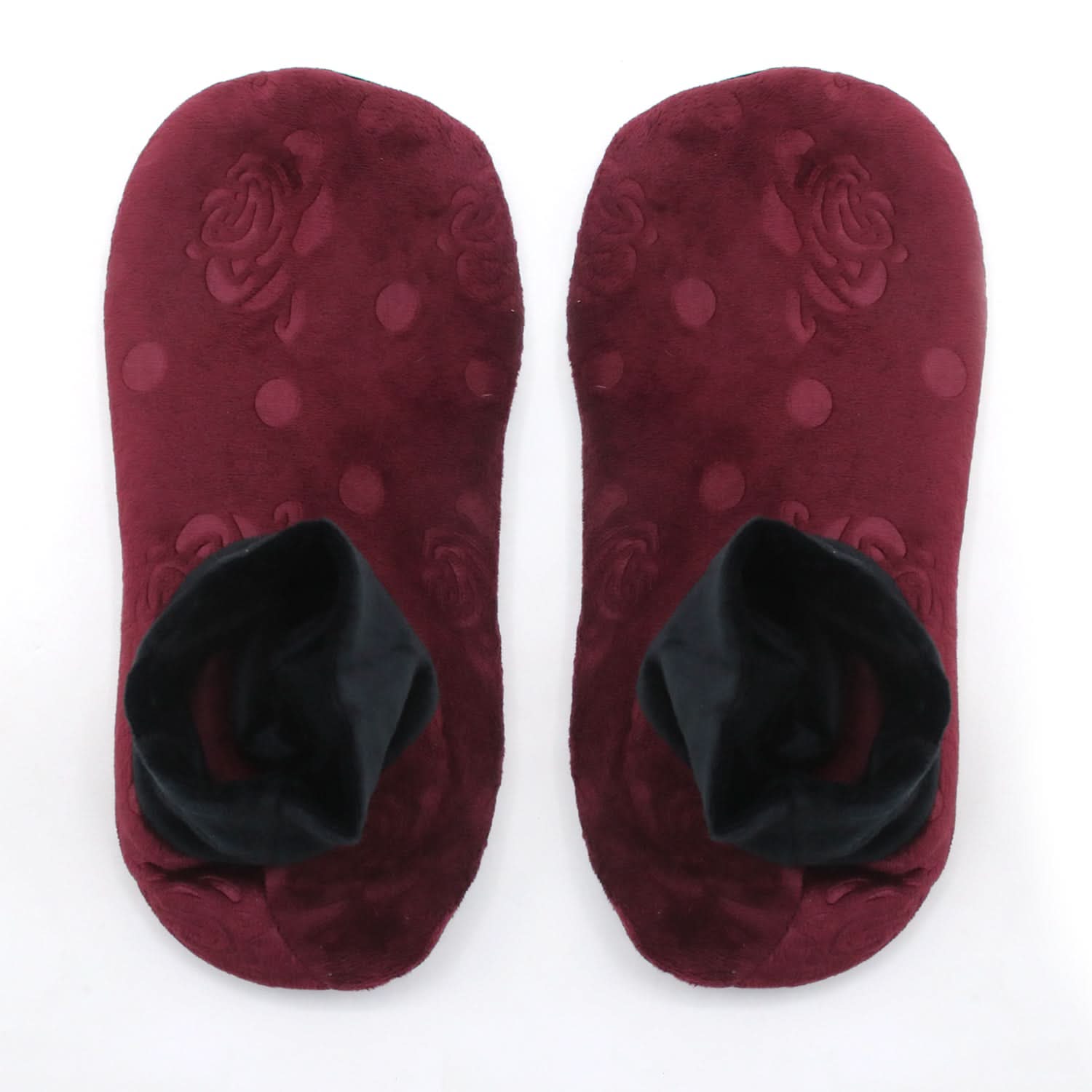 Women's Velvet Boot Socks - Maroon, Women Socks Stocking & Gloves, Chase Value, Chase Value