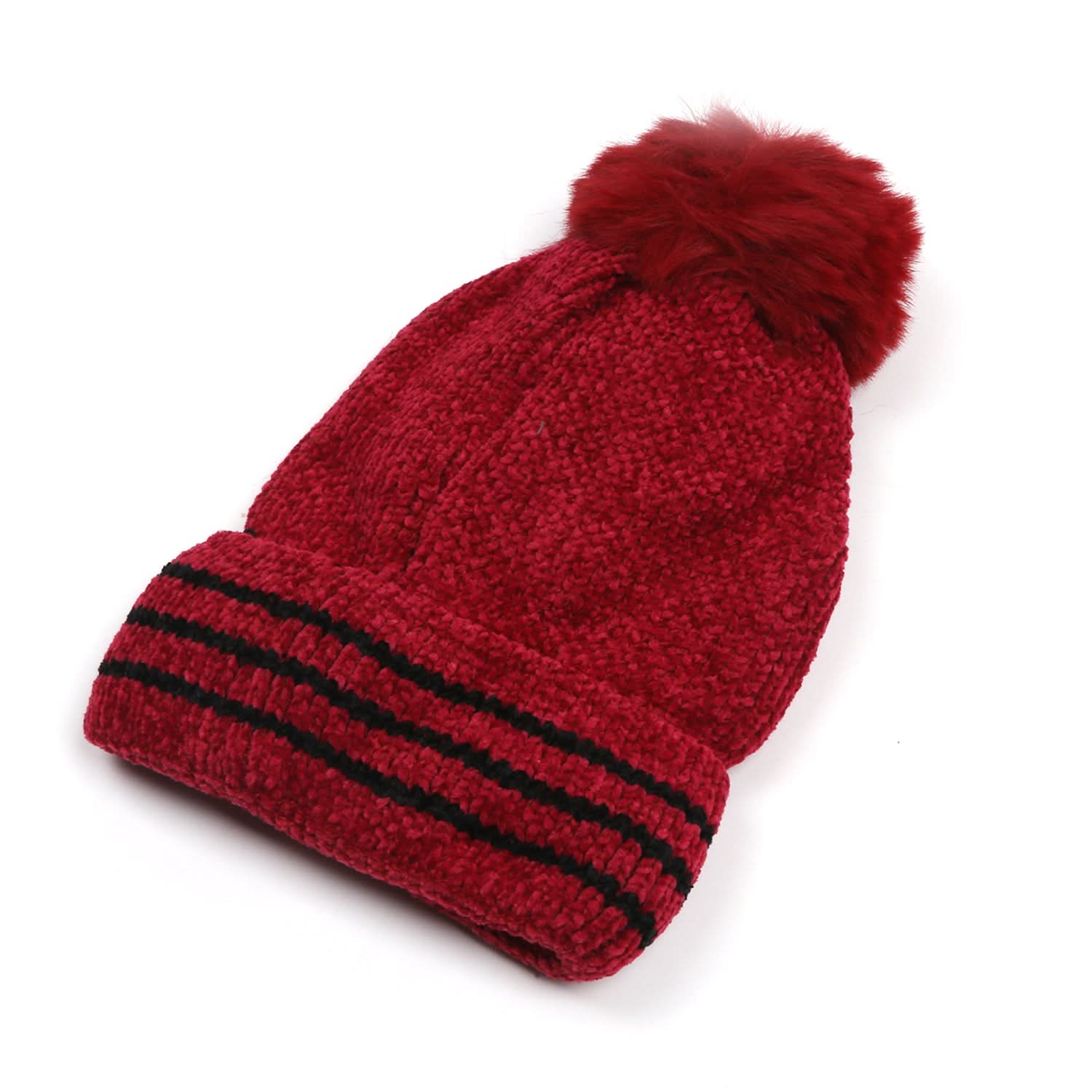 Women's Woolen cap - Maroon, Women's Cap & Other Accessories, Chase Value, Chase Value