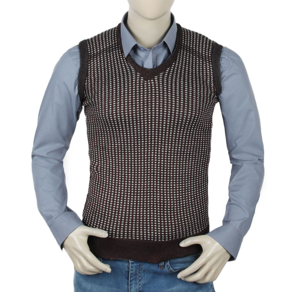 Men's Sleevless Sweater  - Maroon, Men's Sweater & Sweat Shirts, Chase Value, Chase Value