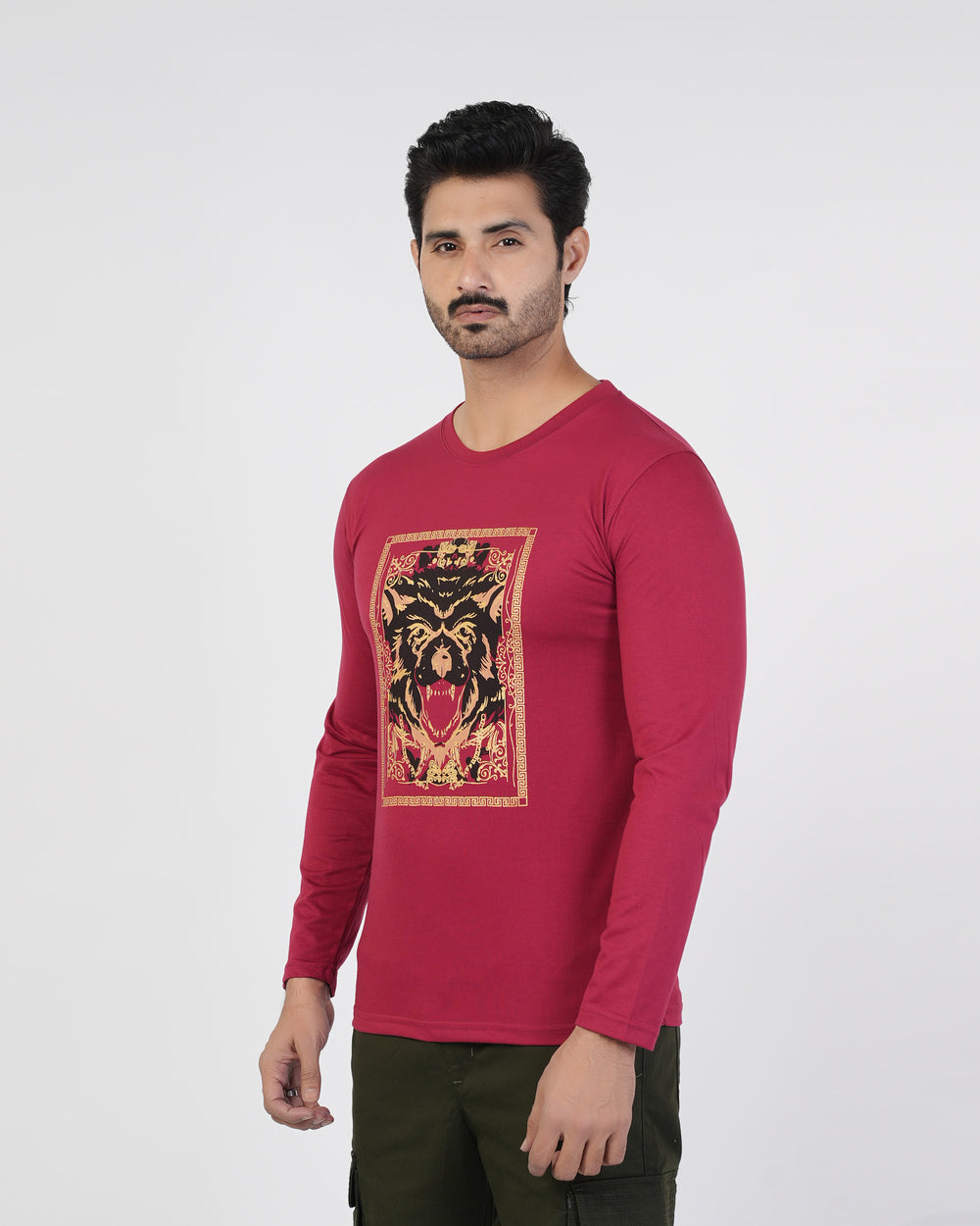 Men’s Printed Full Sleeves T-Shirt, Men's T-Shirts & Polos, Chase Value, Chase Value