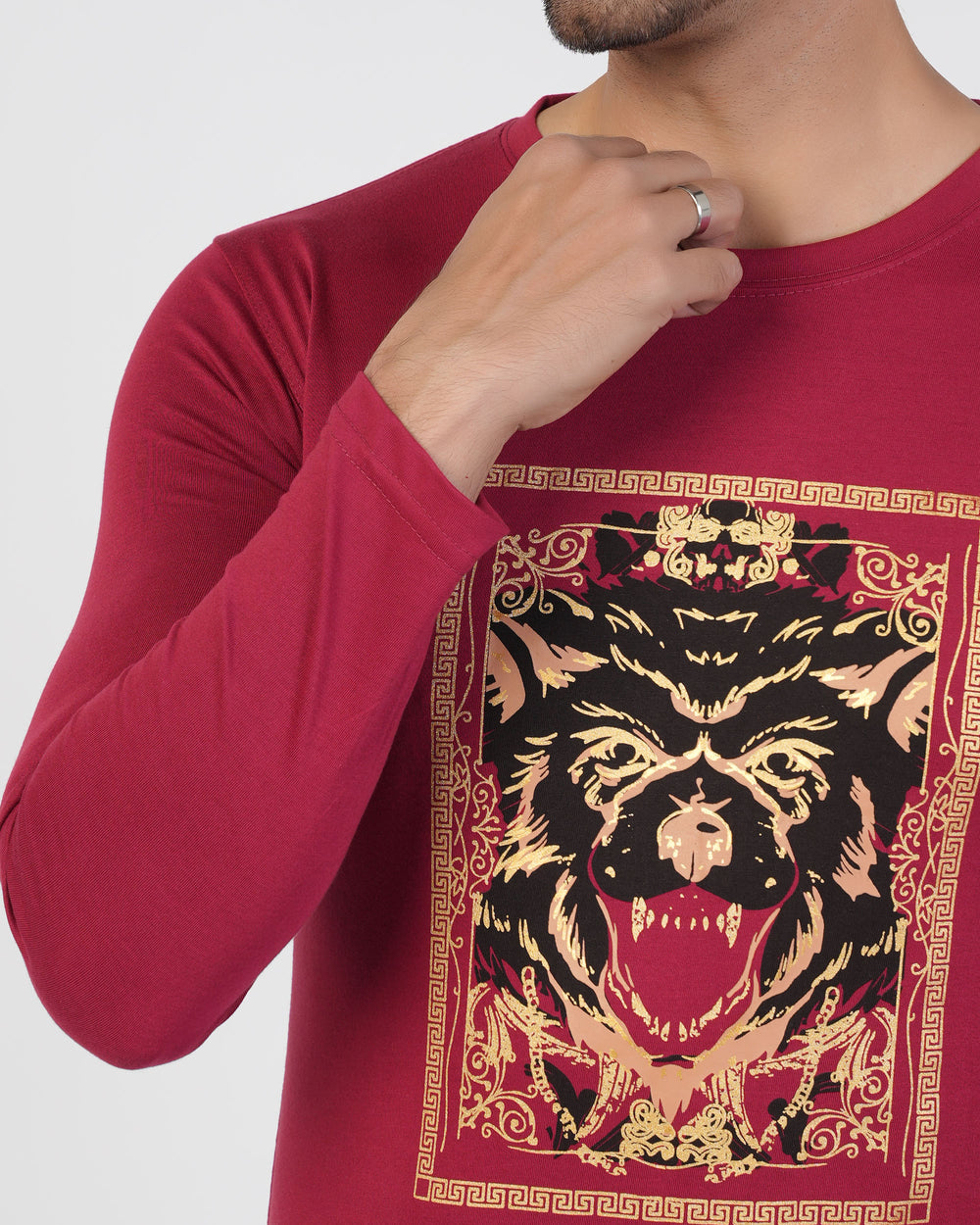 Men’s Printed Full Sleeves T-Shirt, Men's T-Shirts & Polos, Chase Value, Chase Value