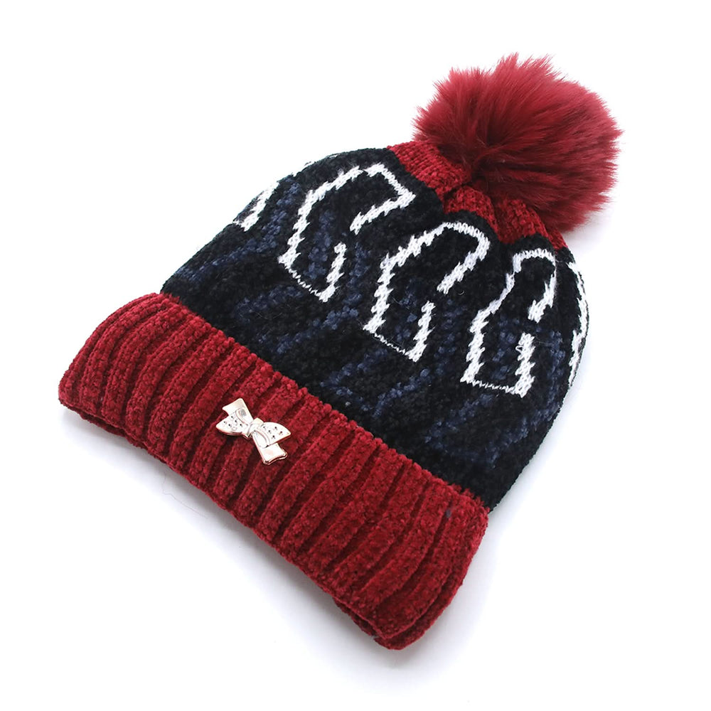 Women's Woolen Cap - Maroon, Women Caps & Hats, Chase Value, Chase Value