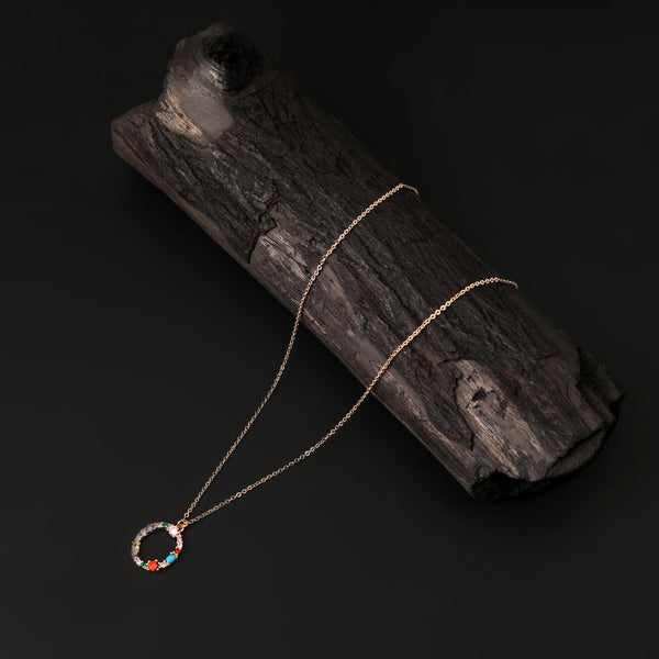 Women's Chain With Locket - Multi Color