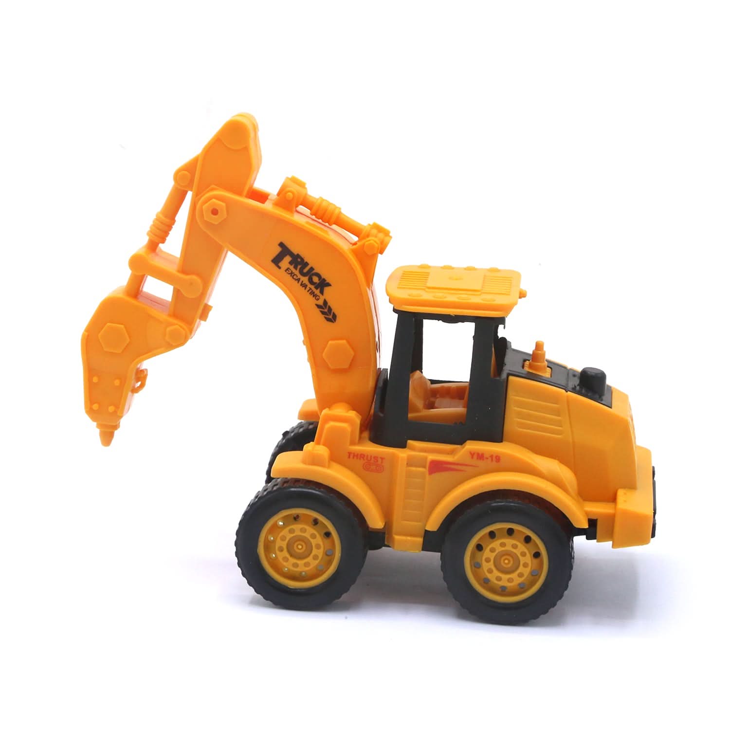 Construction Truck Pull-Back Counter Toy YM-F19 ST-02 - Mustard, Die-cast Model Car, Chase Value, Chase Value