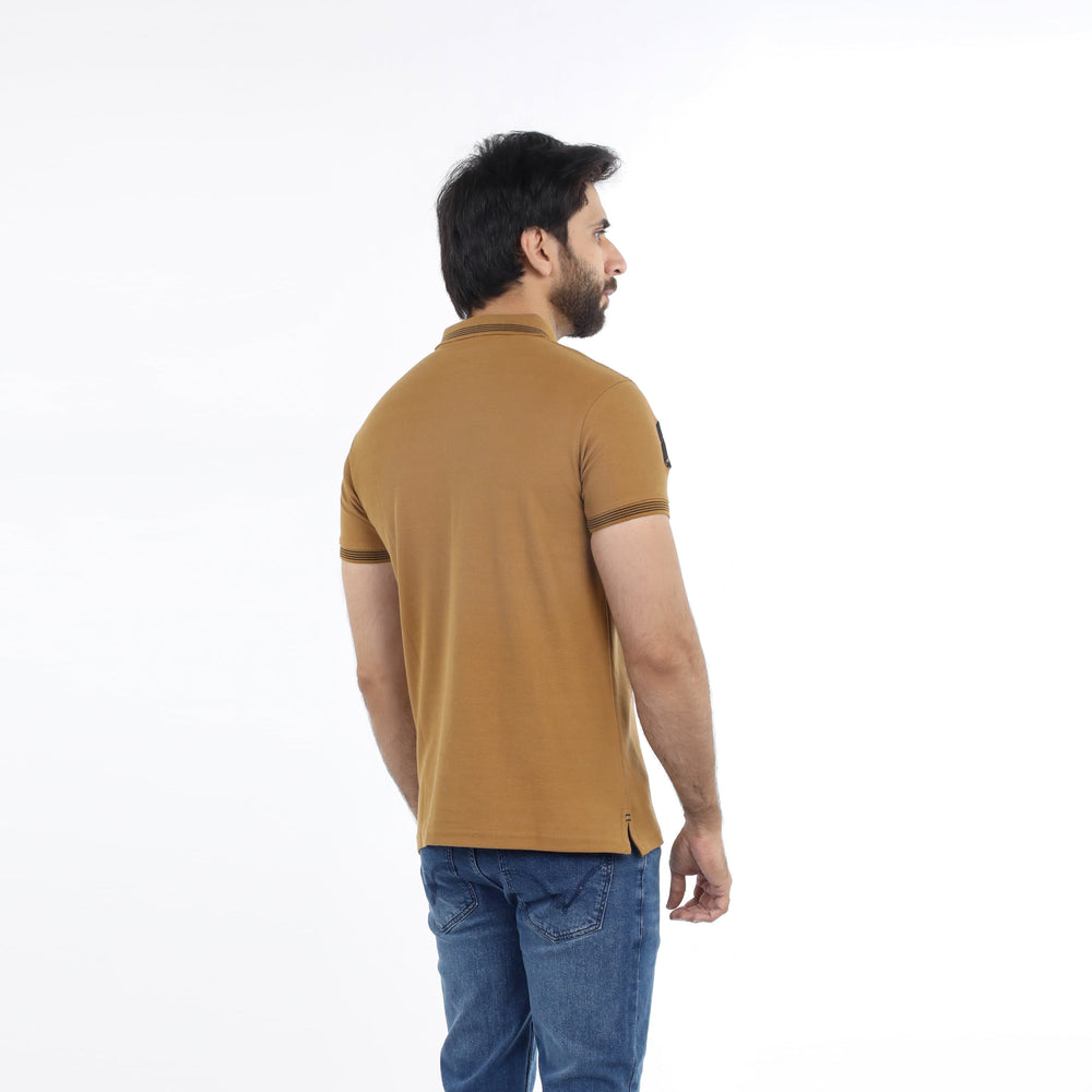 Men's Half Sleeves Polo T-Shirt - Mustard, Men's T-Shirts & Polos, Chase Value, Chase Value