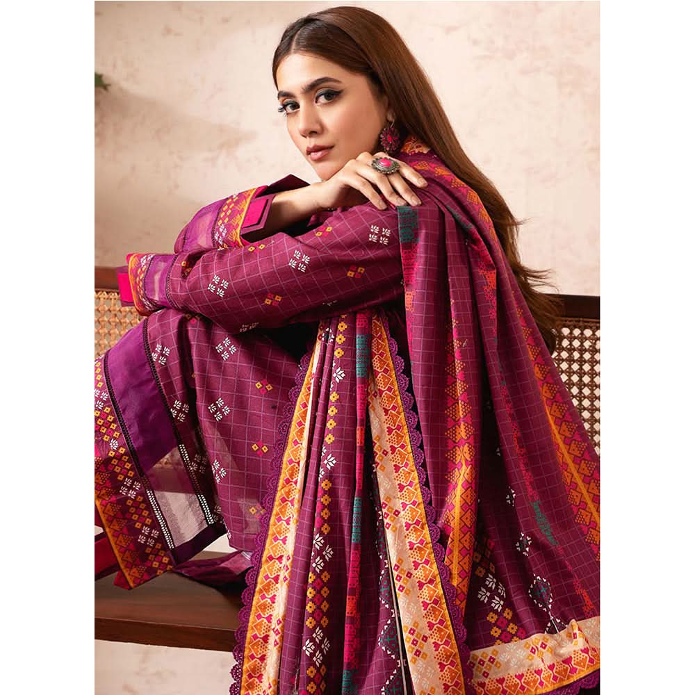 Anum Classic Digital Printed Lawn Unstitched Suit 3Pcs V 1 - 9, Women, 3Pcs Shalwar Suit, Al-Zohaib Textiles, Chase Value