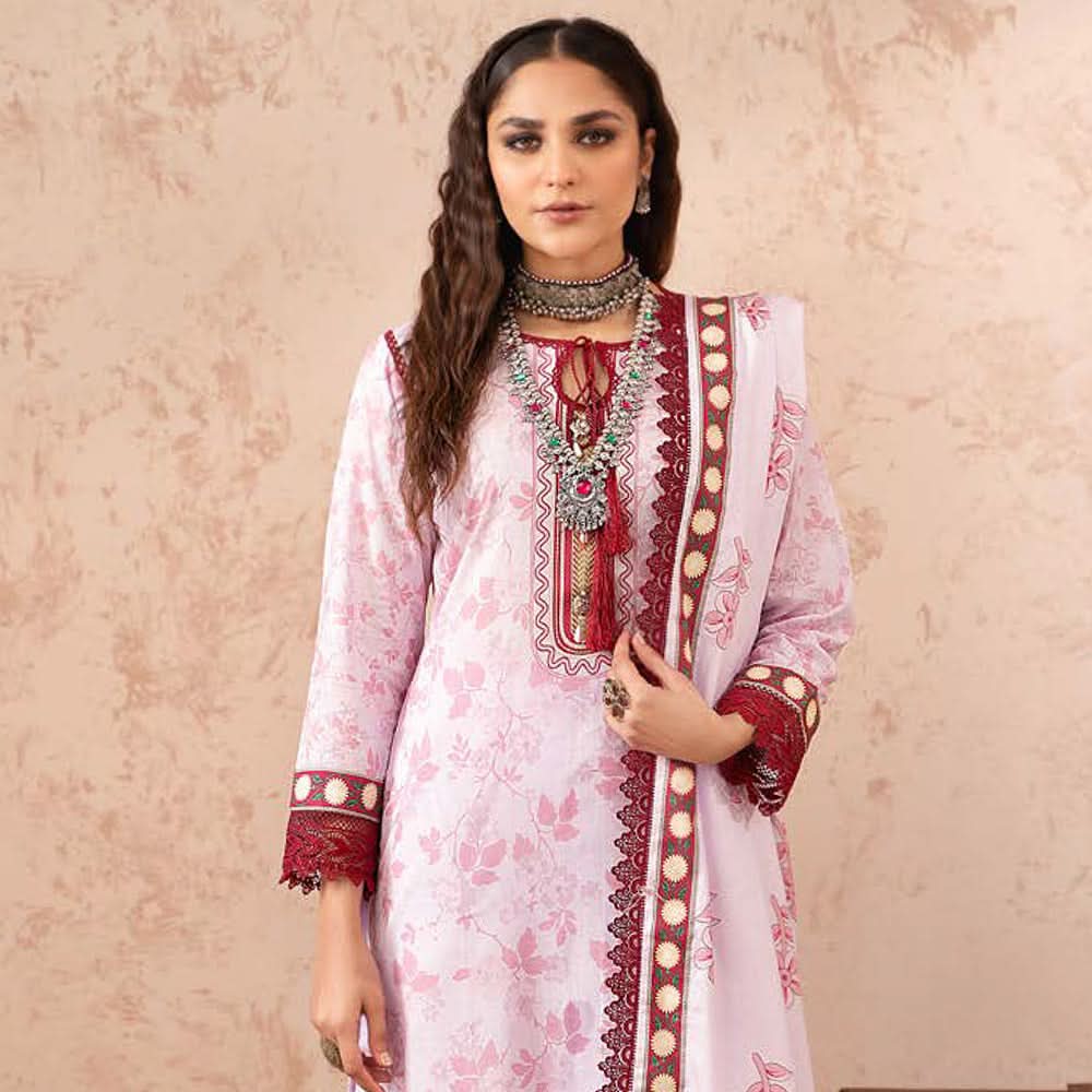 Anum Classic Digital Printed Lawn Unstitched Suit 3Pcs V 1 - 2, Women, 3Pcs Shalwar Suit, Al-Zohaib Textiles, Chase Value