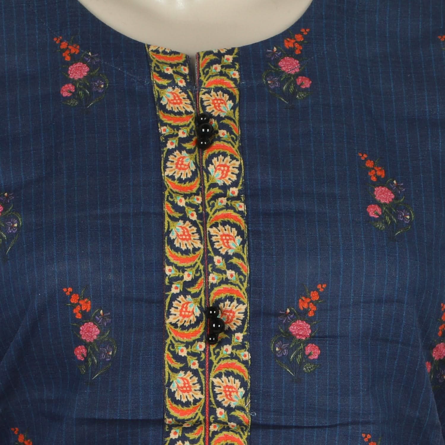 Women's Digital Printed Khaddar 2pcs Suit - Navy Blue, Women Shalwar Suits, Chase Value, Chase Value