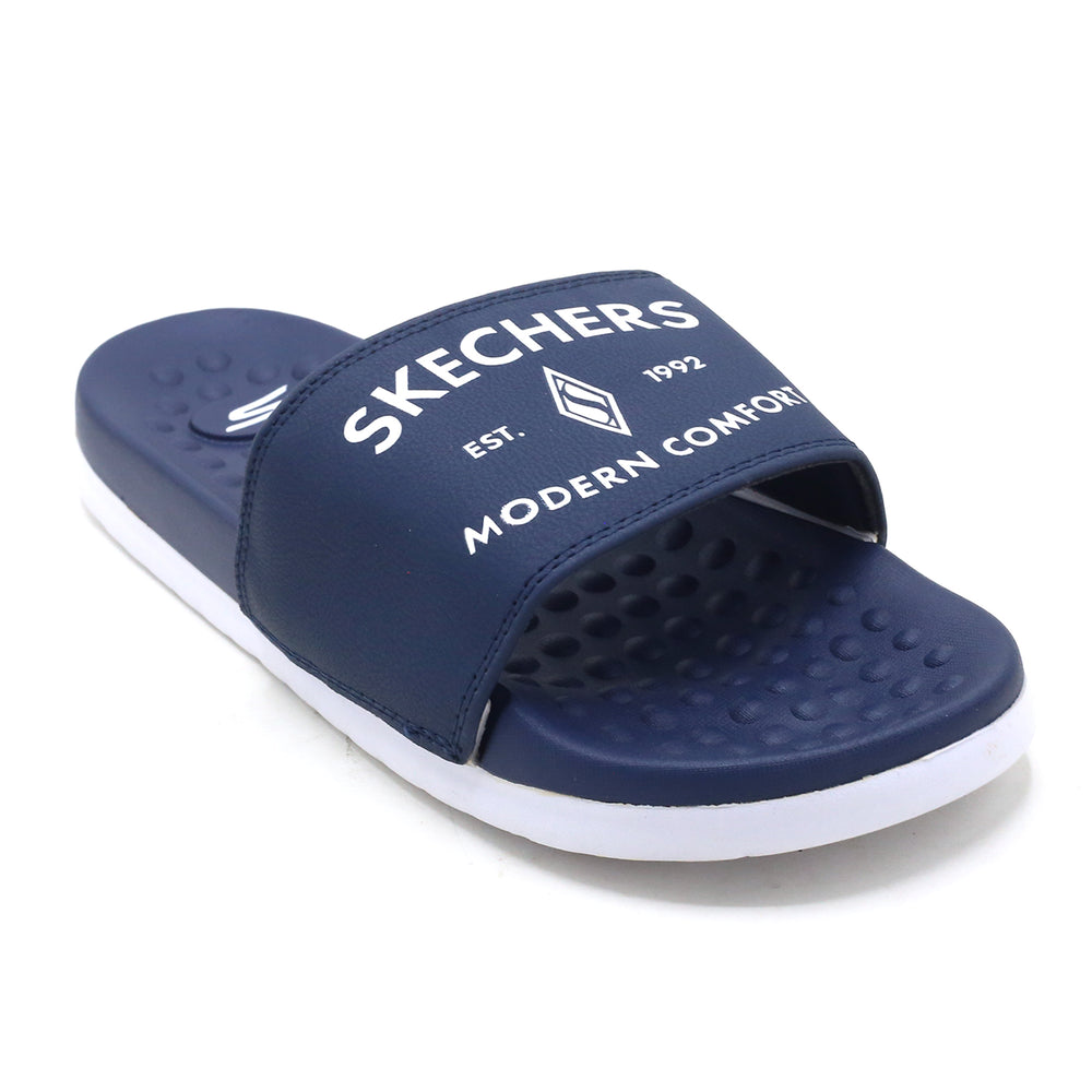 Skechers Modern Comfort Slider For Men - Navy Blue, Men's Slippers, Chase Value, Chase Value