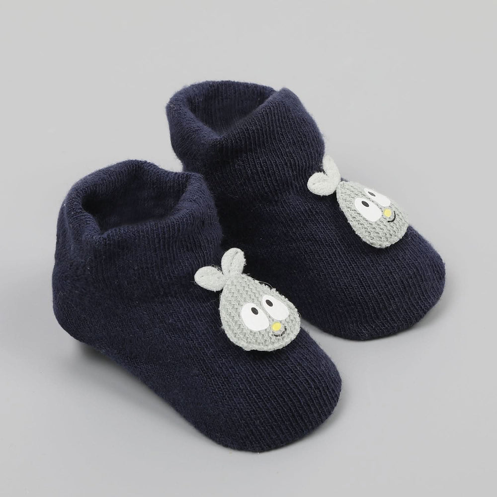 Newborn Card Booties - Grey, Newborn Caps, Shoes & Socks, Chase Value, Chase Value