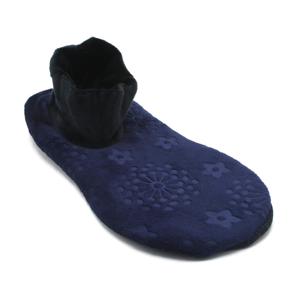 Women's Velvet Boot Socks - Navy Blue