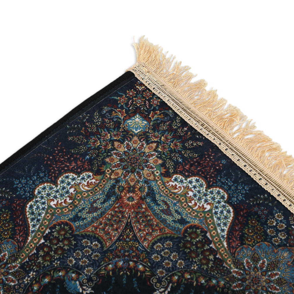 Kashan Persian Rug Medium - 50*68 - Navy Blue, Mats, Chase Value, Chase Value
