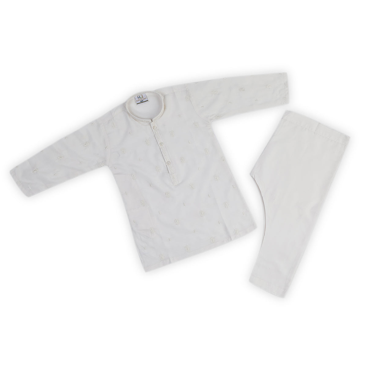 Boys Embroidered Shalwar Suit - Off White, Boys Shalwar Kameez, Chase Value, Chase Value