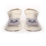 Newborn Booties Cards - Off White, Newborn Caps, Shoes & Socks, Chase Value, Chase Value