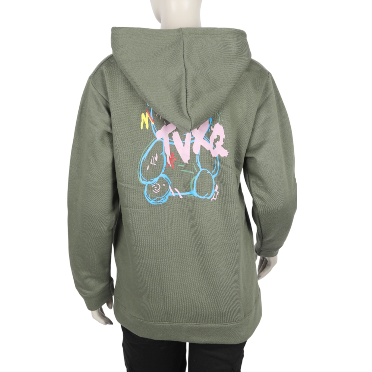 Women Full Sleeves Hoodie Jacket - Olive Green, Women Sweatshirts & Hoodies, Chase Value, Chase Value