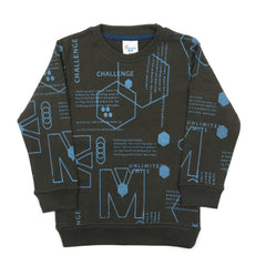 Boys Full Sleeves SweatShirt - Olive