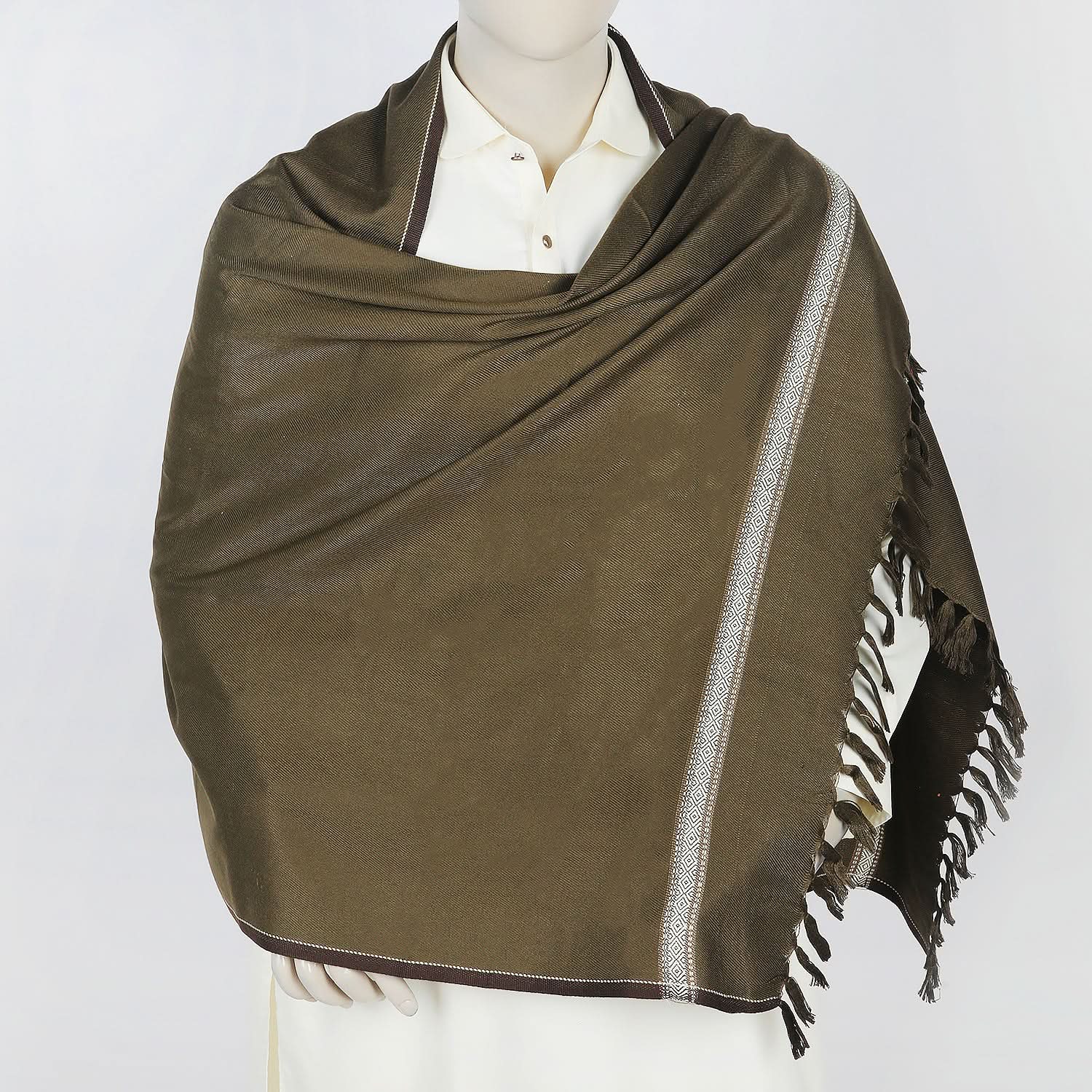 Men's Shawl - Olive, Men's Shawls & Mufflers, Chase Value, Chase Value