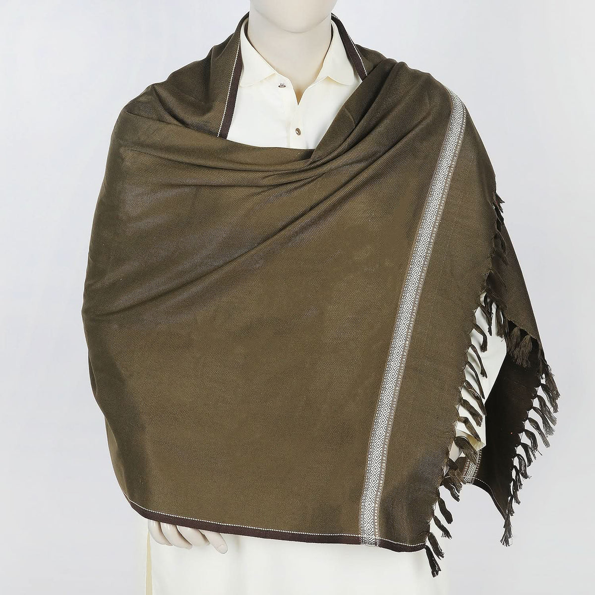 Men's Shawl - Olive, Men's Shawls & Mufflers, Chase Value, Chase Value