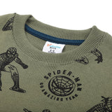 Boys Full Sleeves SweatShirt - Olive, Boys Hoodies & Sweat Shirts, Chase Value, Chase Value