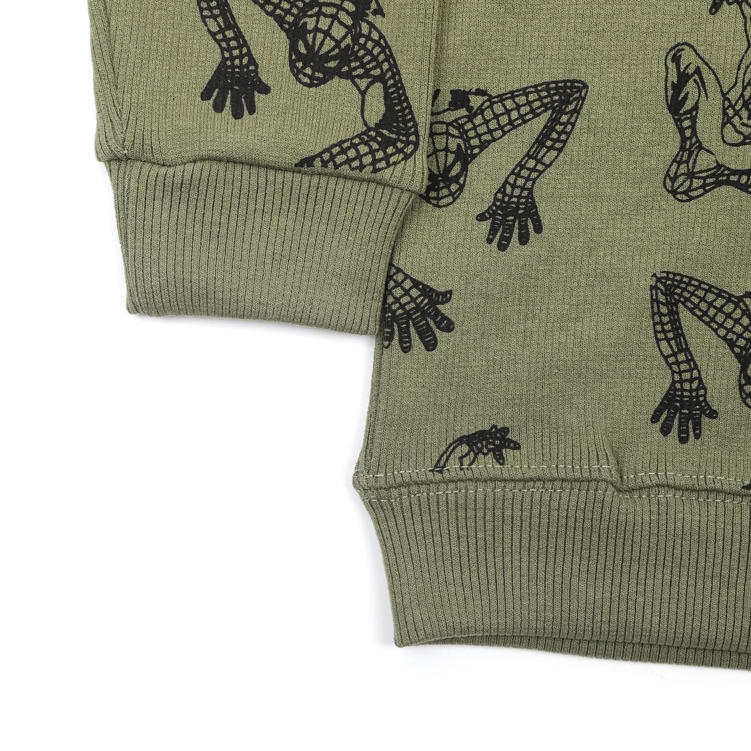 Boys Full Sleeves SweatShirt - Olive, Boys Hoodies & Sweat Shirts, Chase Value, Chase Value