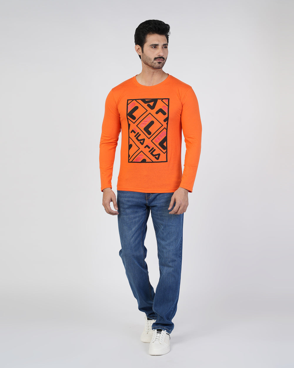 Men’s Printed Full Sleeves T-Shirt, Men's T-Shirts & Polos, Chase Value, Chase Value
