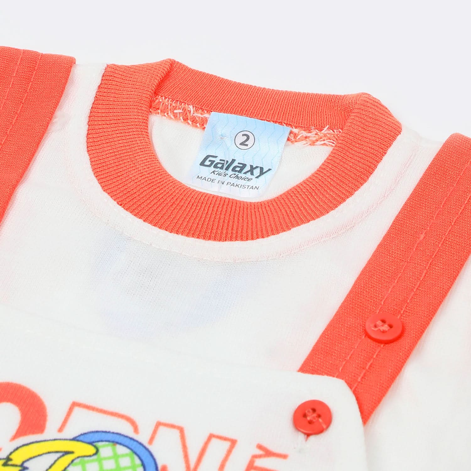 Newborn Boys Half Sleeves Romper - Orange, Newborn Boys Rompers, Chase Value, Chase Value