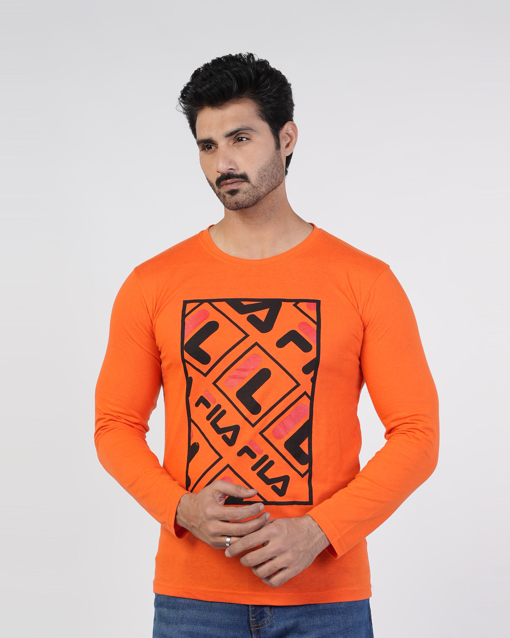 Men’s Printed Full Sleeves T-Shirt, Men's T-Shirts & Polos, Chase Value, Chase Value