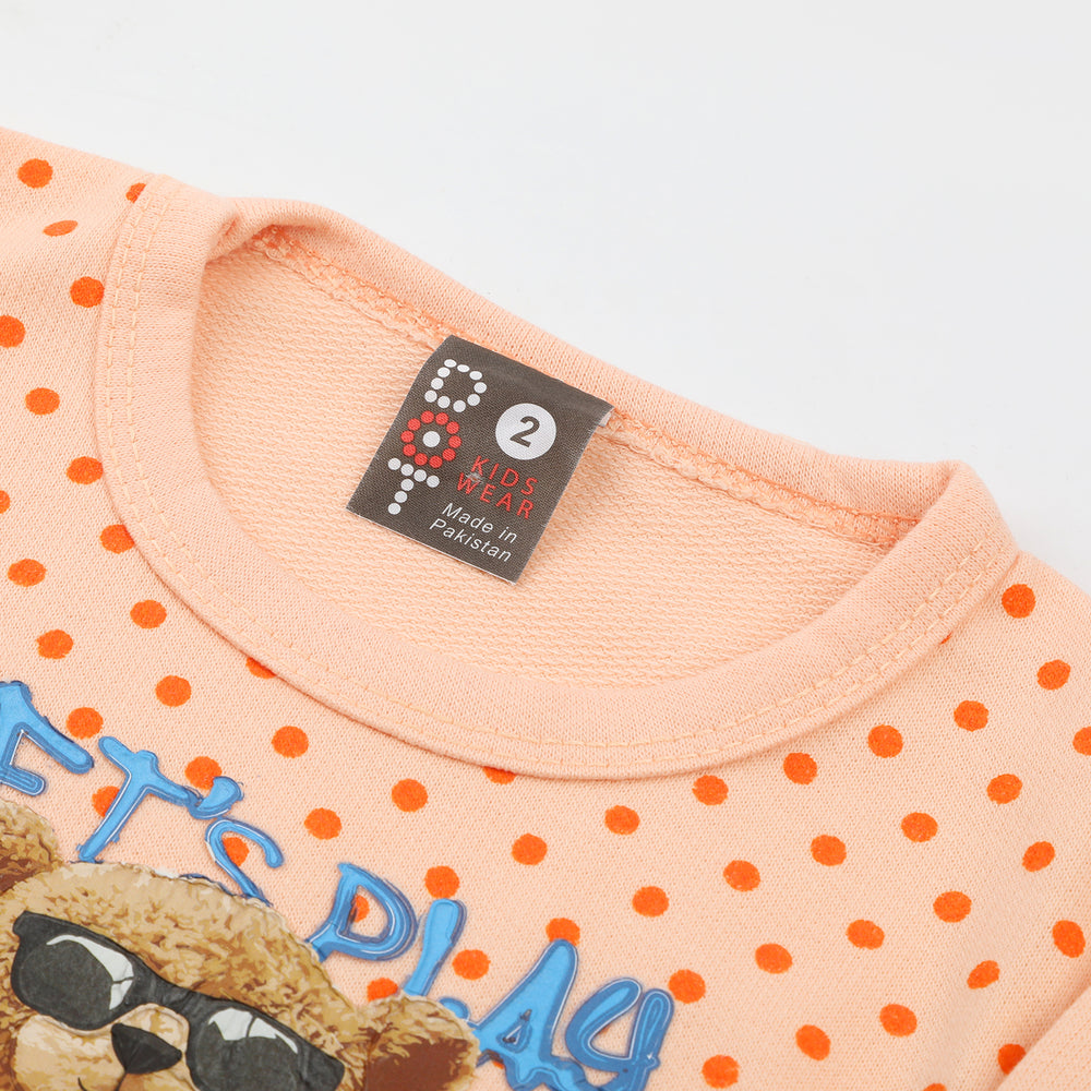 Newborn Boys Full Sleeves Suit - Peach, Newborn Boys Sets & Suits, Chase Value, Chase Value