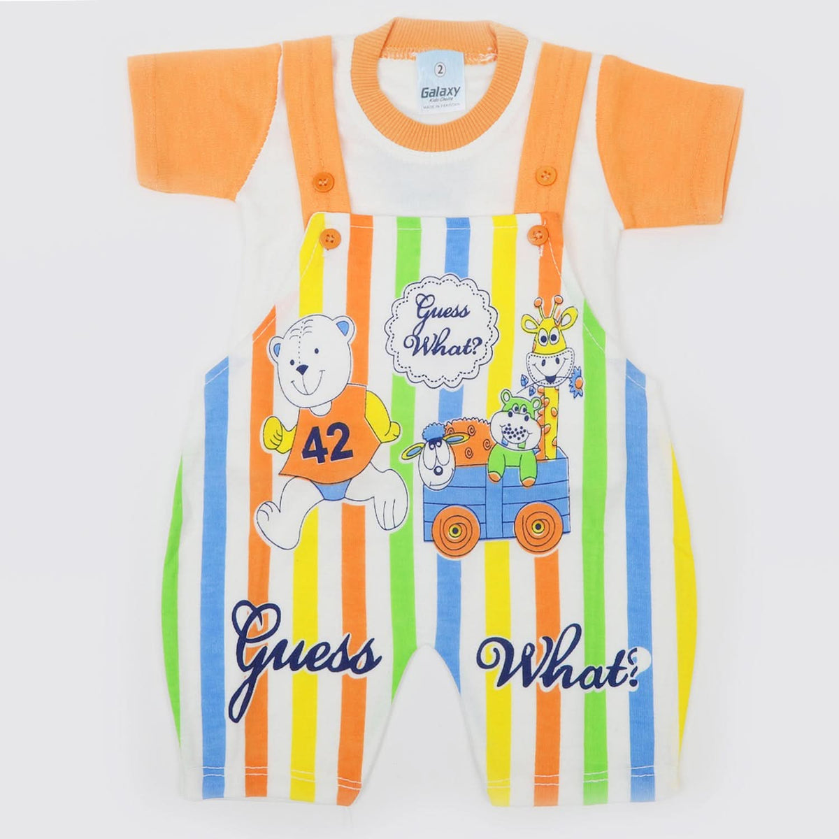 Newborn Boys Half Sleeves Romper - Peach, Newborn Boys Rompers, Chase Value, Chase Value