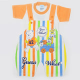 Newborn Boys Half Sleeves Romper - Peach, Newborn Boys Rompers, Chase Value, Chase Value