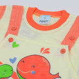 Newborn Boys Half Sleeves Romper - Peach, Newborn Boys Rompers, Chase Value, Chase Value