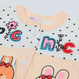 Newborn Girls Half Sleeves Suit - Peach, Newborn Girls Sets & Suits, Chase Value, Chase Value