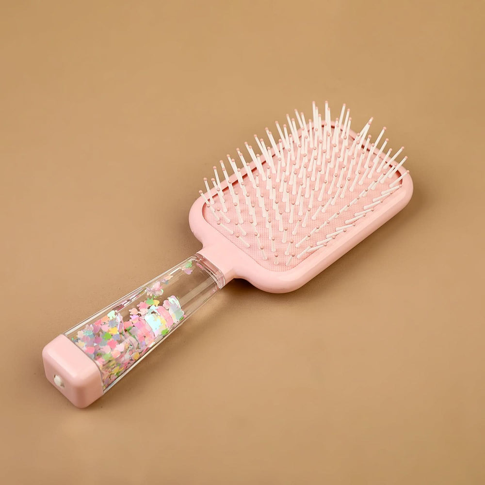 Portable & Cute Mini Hair Brush For Girls, Comb & Mirror, Chase Value, Chase Value