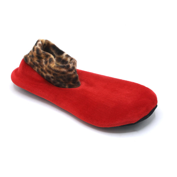 Women's Velvet Boot Socks - Red