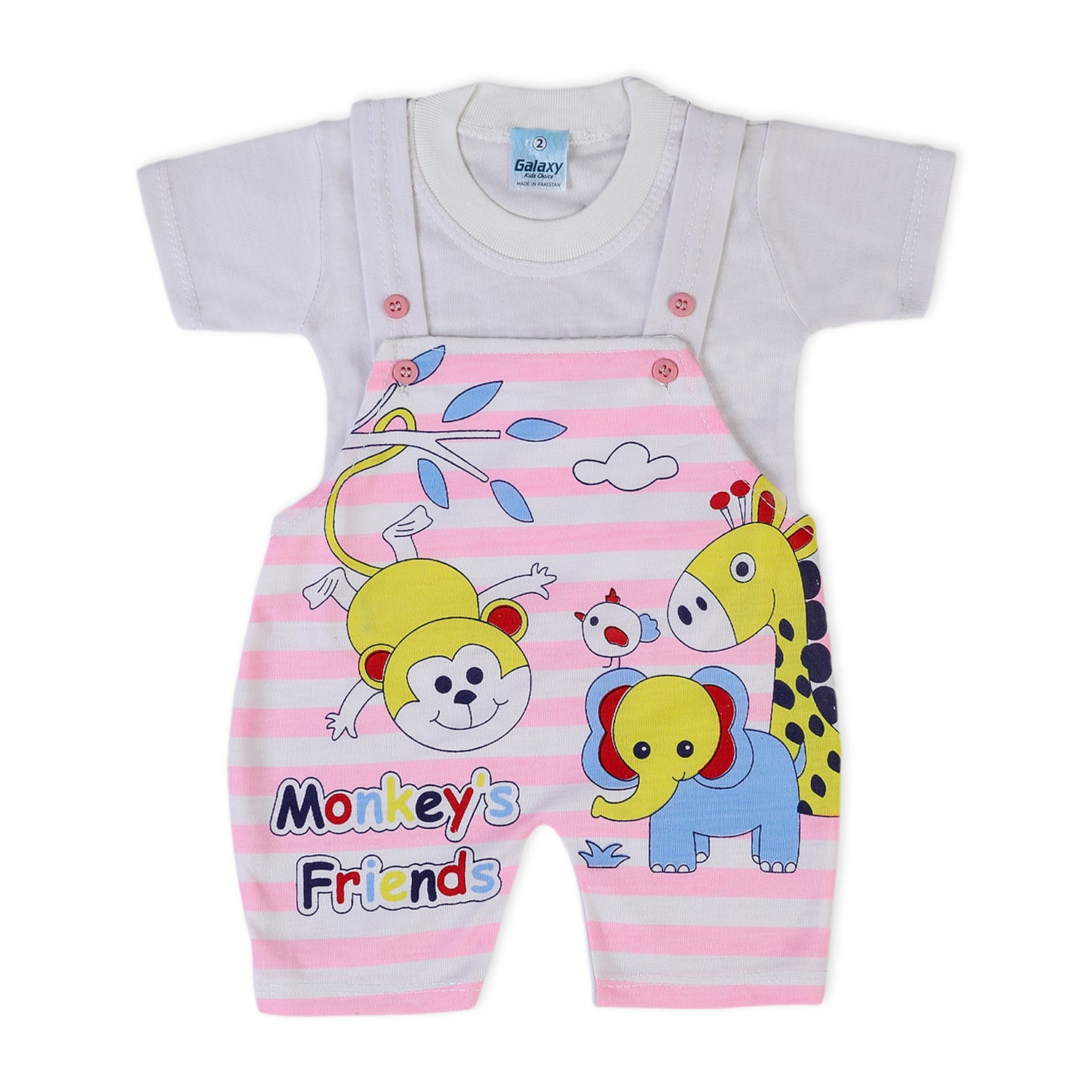 Newborn Boys Half Sleeves Romper - Pink, Newborn Boys Rompers, Chase Value, Chase Value