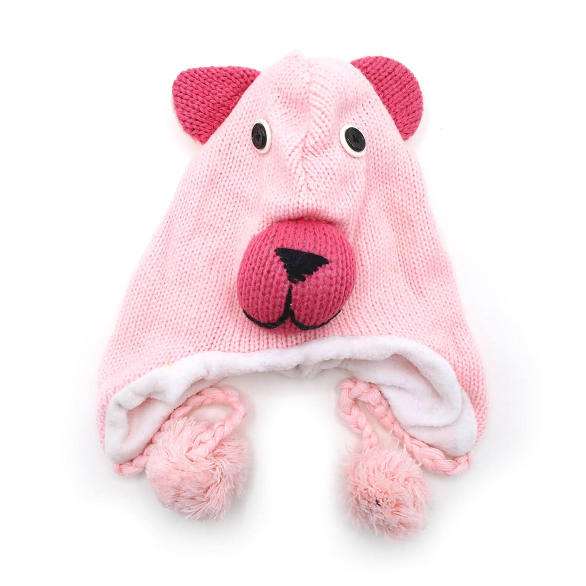 Kids Woolen Cap - Pink, Boys Caps & Gloves, Chase Value, Chase Value