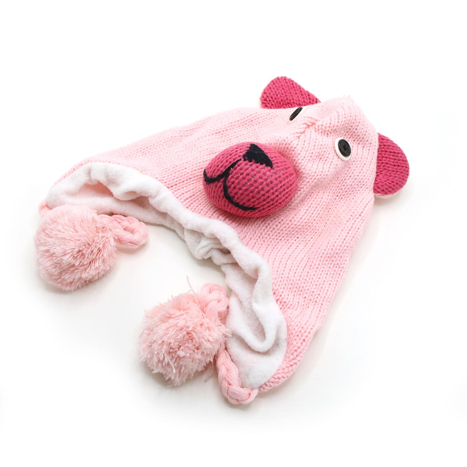 Kids Woolen Cap - Pink, Boys Caps & Gloves, Chase Value, Chase Value