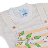 Newborn Boys Half Sleeves Romper - Peach, Newborn Boys Rompers, Chase Value, Chase Value