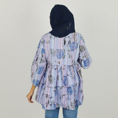 Women's printed Western Top - Purple