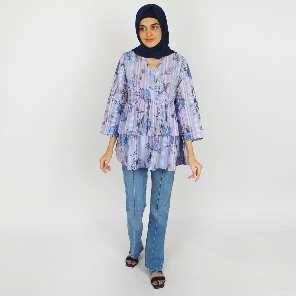Women's printed Western Top - Purple, Women T-Shirts & Tops, Chase Value, Chase Value