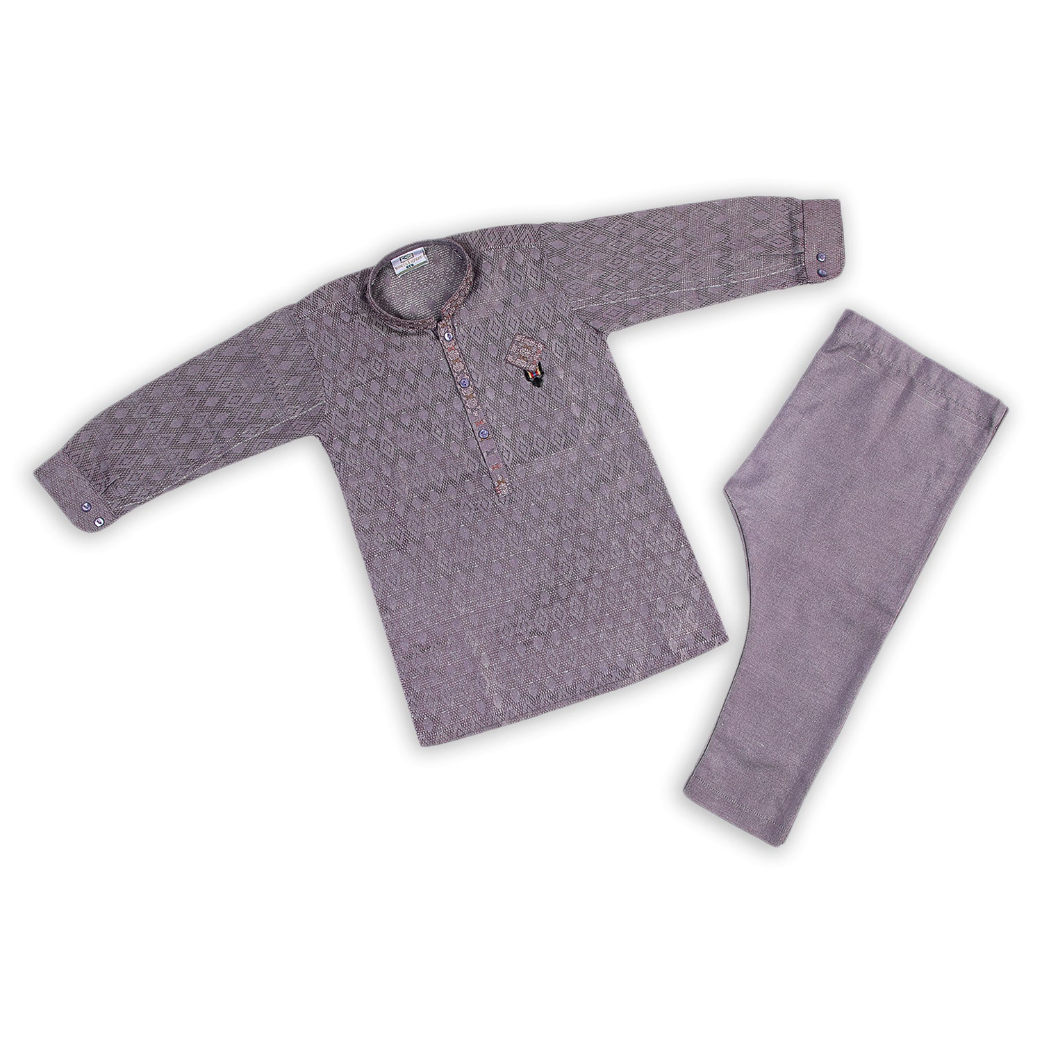 Boys Embroidered Shalwar Suit - Purple, Boys Shalwar Kameez, Chase Value, Chase Value