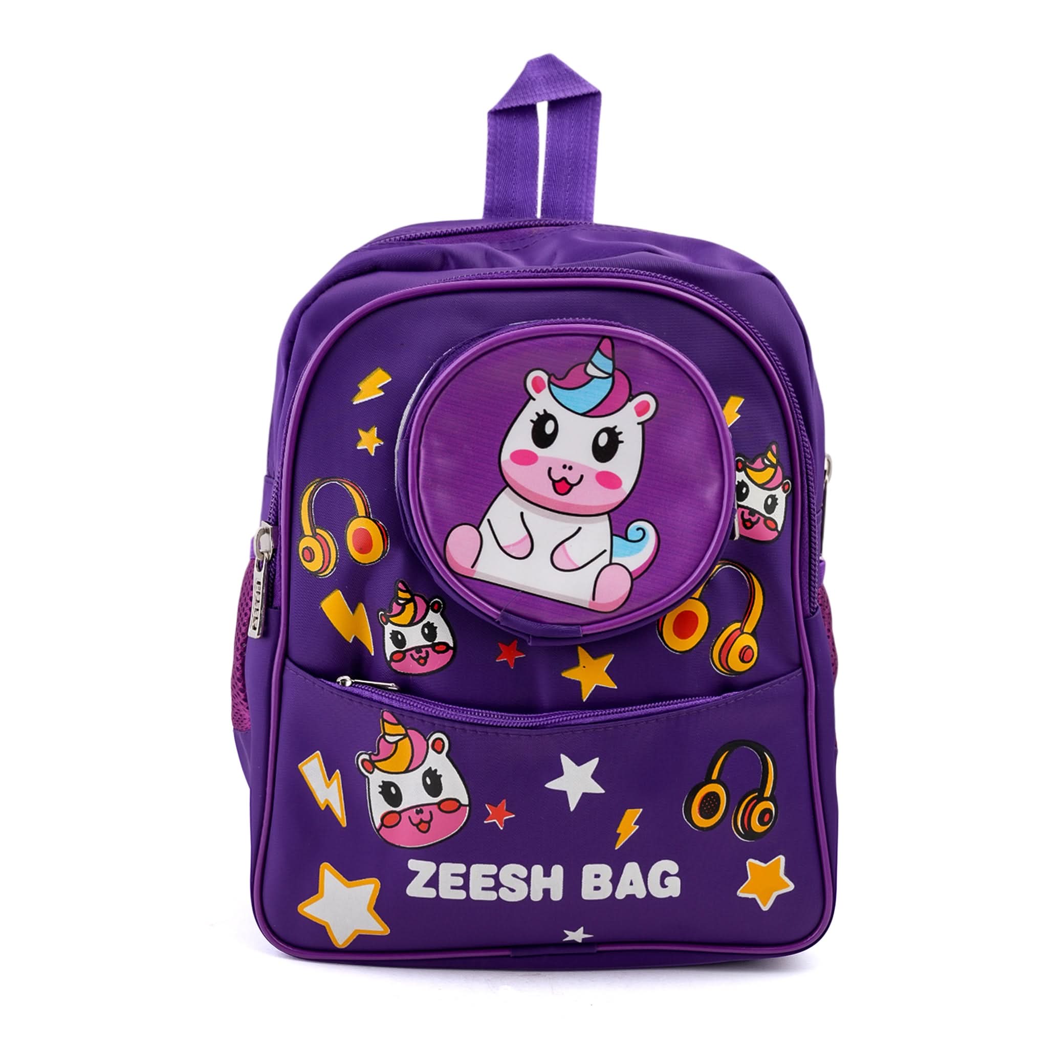 Kids School Backpack 14" Zee-221 - Purple, School Bags, Chase Value, Chase Value